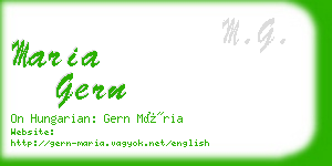maria gern business card